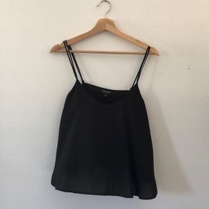 Topshop Black Tank, Slightly Cropped